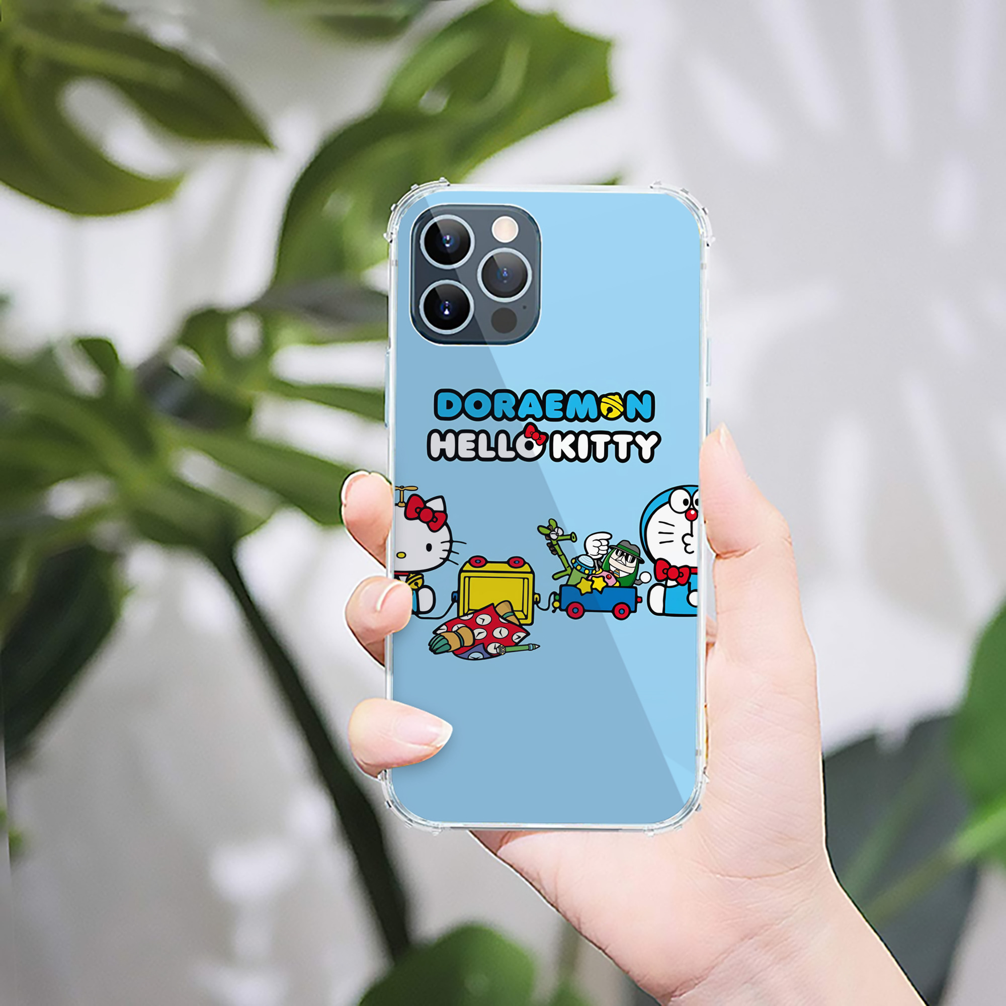 （画像用） ドラえもん Doraemon 【iPhone 12シリーズ対応】透明スマホケース（クリアソフトケース）